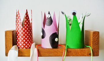 Fun Birthday Crowns From Toilet Paper Rolls