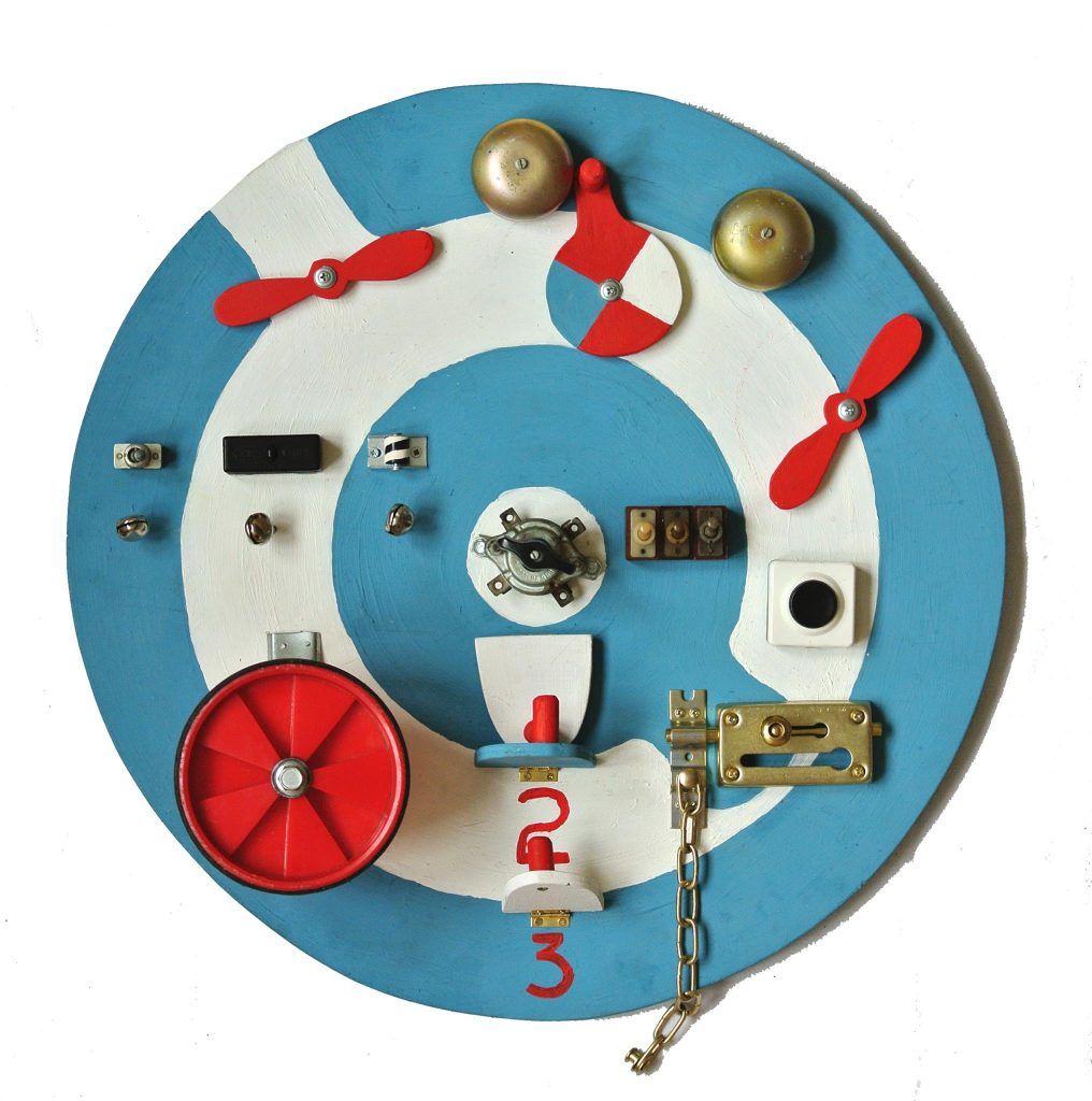 busy board round activity board developmental toy for baby toddler boy or girl