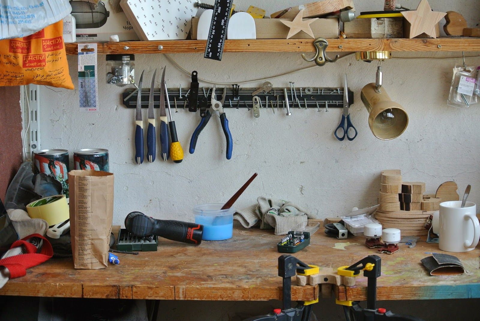 DIY woodworking at home with kids workshop balcony atelier woodworker hobby desk