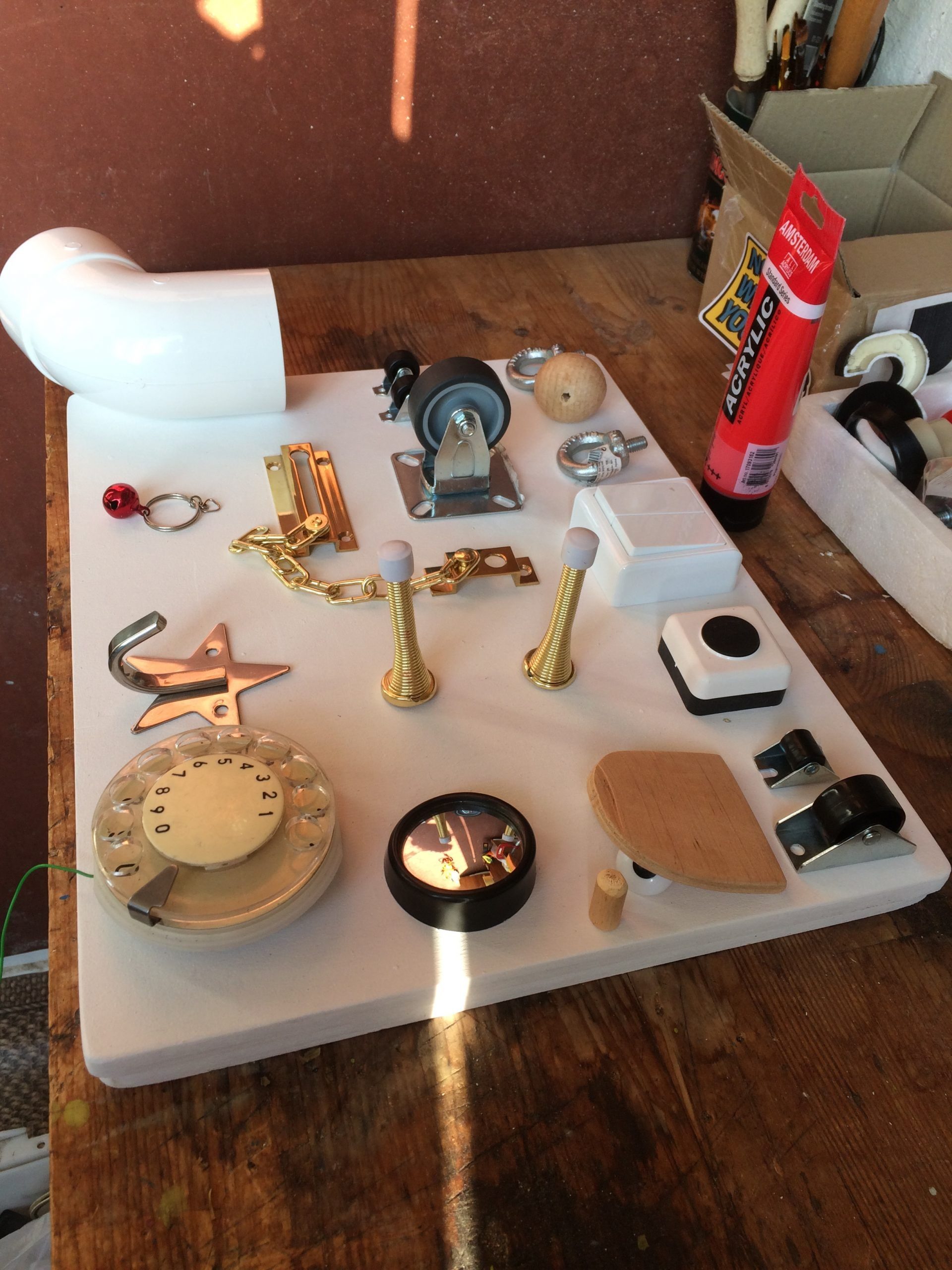 busy board parts elements how to make a busy board sensory board tutorial DIY