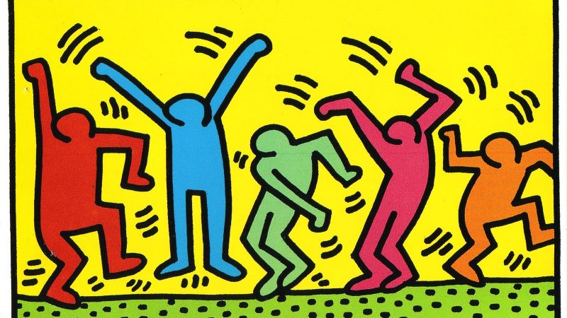 KeithHaring Dance art for childrens room Keith Haring Dance art for childrens room