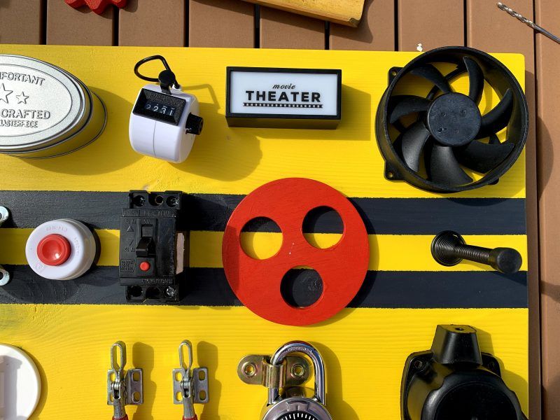 parts for fidget board busy board sensory board