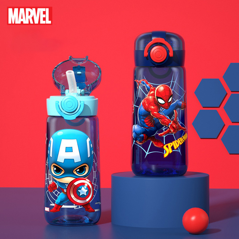 Captain America and Spiderman Water Bottle