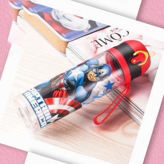 Red Captain America Water Bottle