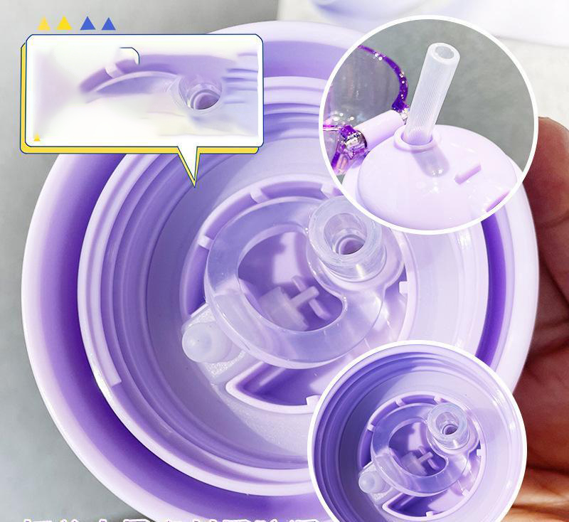 pink water bottle inner view