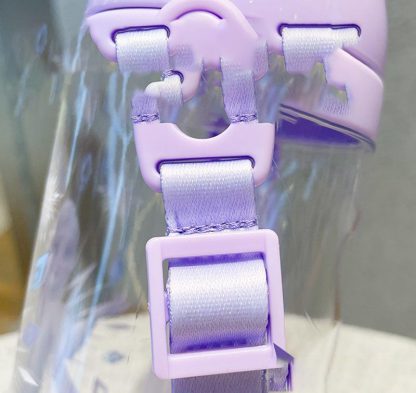 Purple water bottle strips